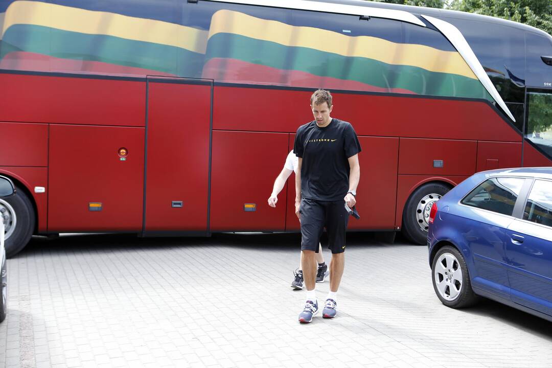 Lietuvos krepšinio rinktinė rinkosi Palangoje