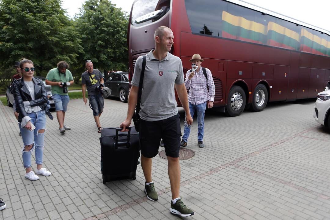 Lietuvos krepšinio rinktinė rinkosi Palangoje