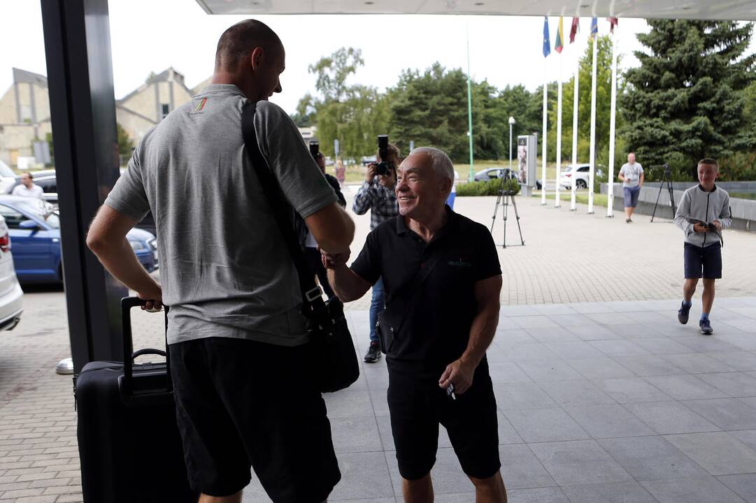Lietuvos krepšinio rinktinė rinkosi Palangoje