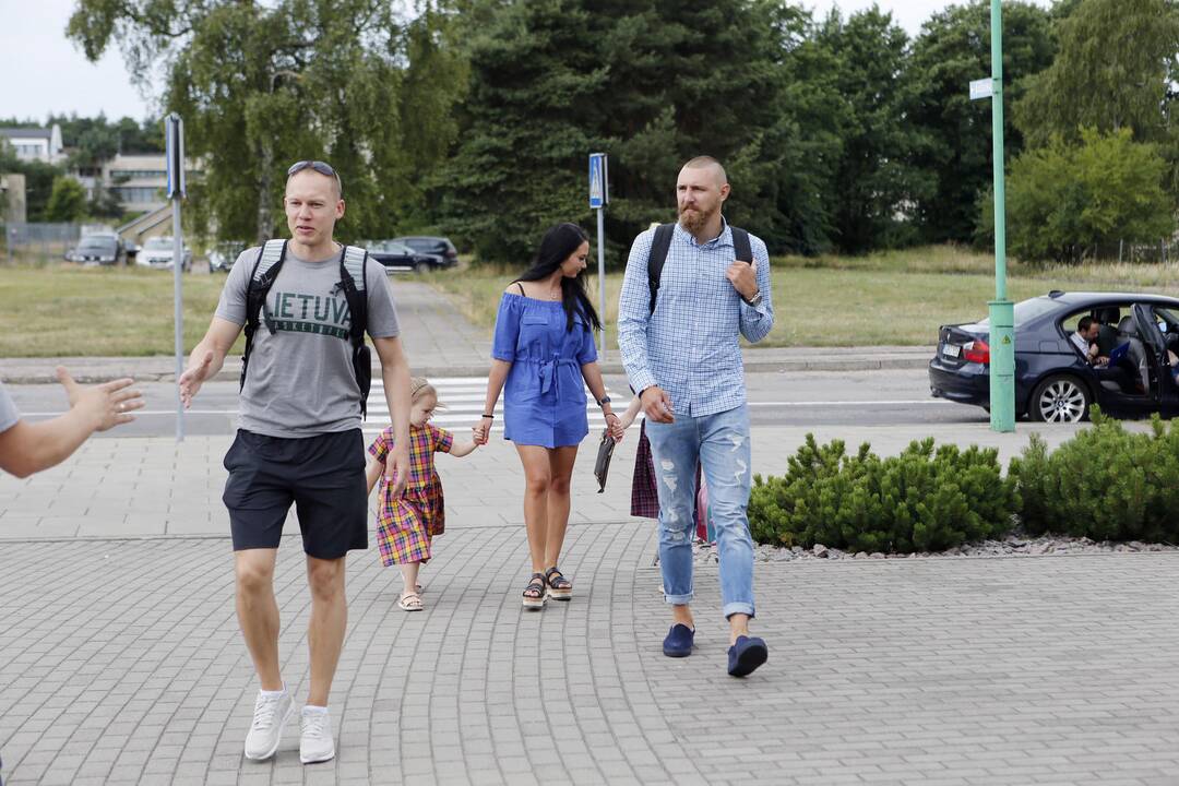 Lietuvos krepšinio rinktinė rinkosi Palangoje