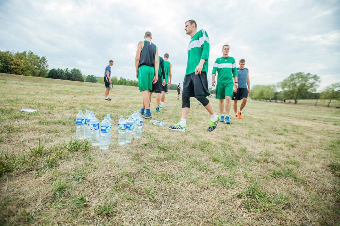 Pirmoji "Žalgirio" treniruotė