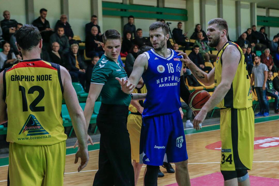 "Neptūnas-Akvaservis" - Tauragės krepšinio klubas 74:72