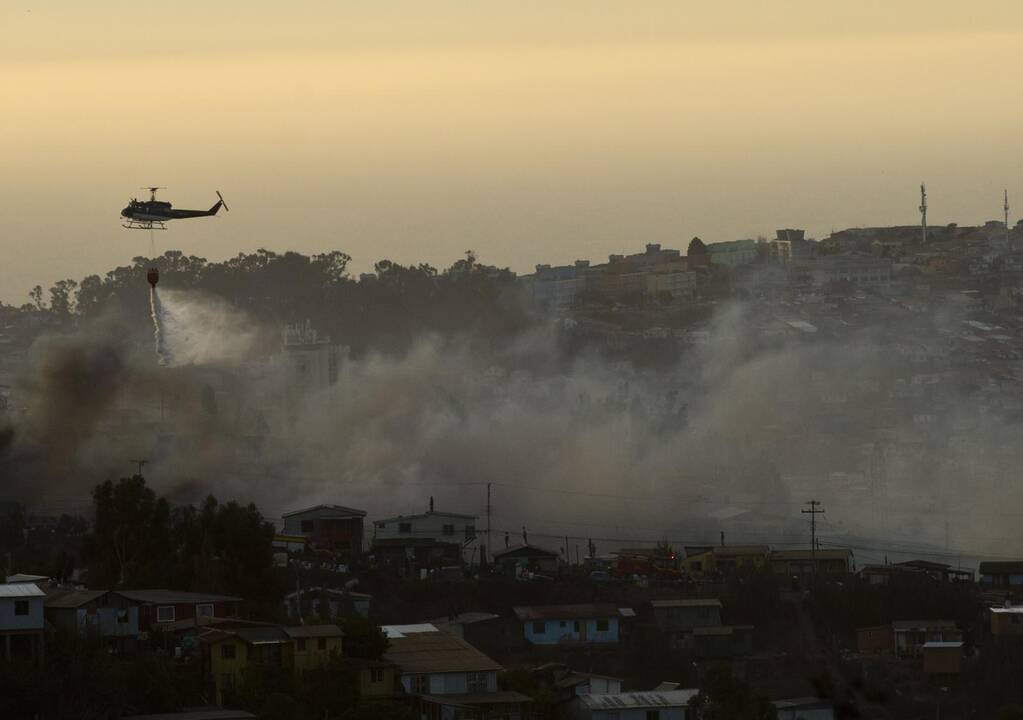 Gaisras Čilės Valparaiso uostamiestyje