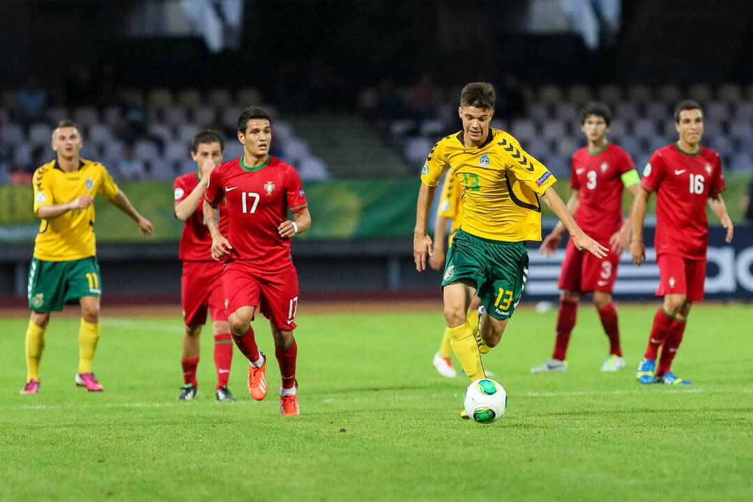 Europos jaunimo futbolo čempionatas: Lietuva - Portugalija