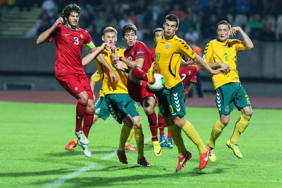 Europos jaunimo futbolo čempionatas: Lietuva - Portugalija