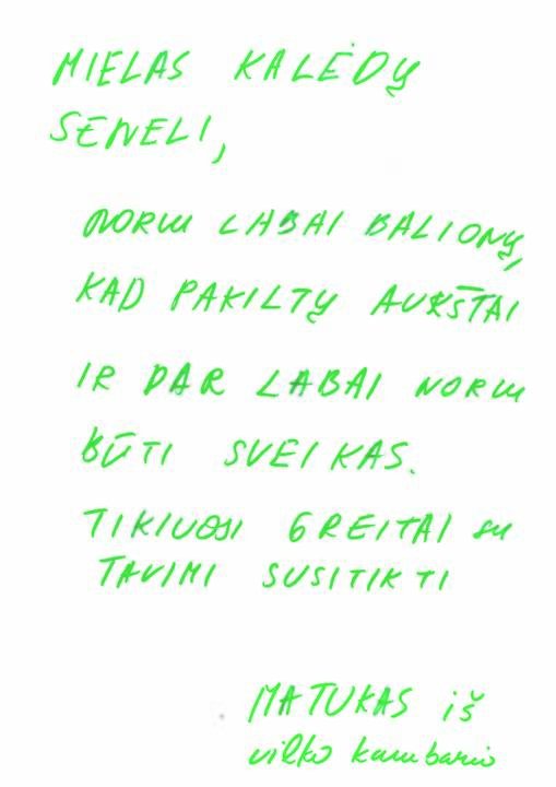 Vaikų laiškai ir piešiniai Kalėdų Seneliui