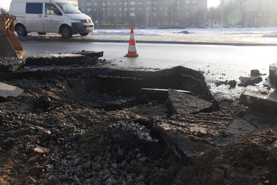 Vandentiekio avarija Vilniuje