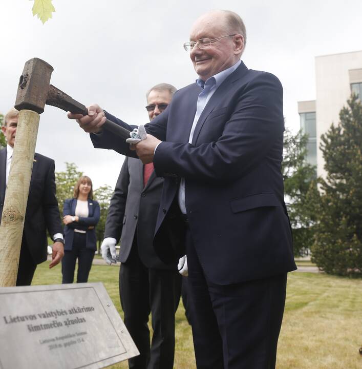 Seimo pirmininkai pasodino ąžuolą