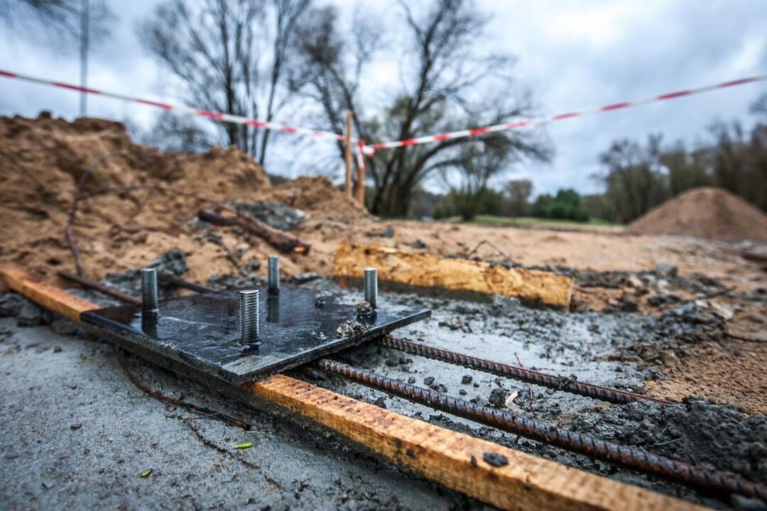 Panemunės paplūdimio įrengimo darbai