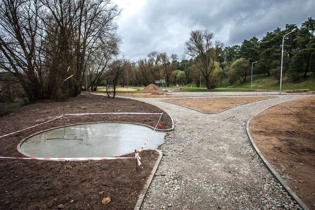Panemunės paplūdimio įrengimo darbai