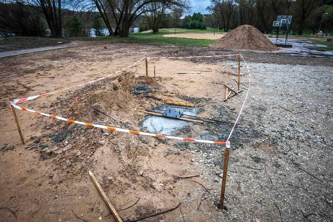 Panemunės paplūdimio įrengimo darbai