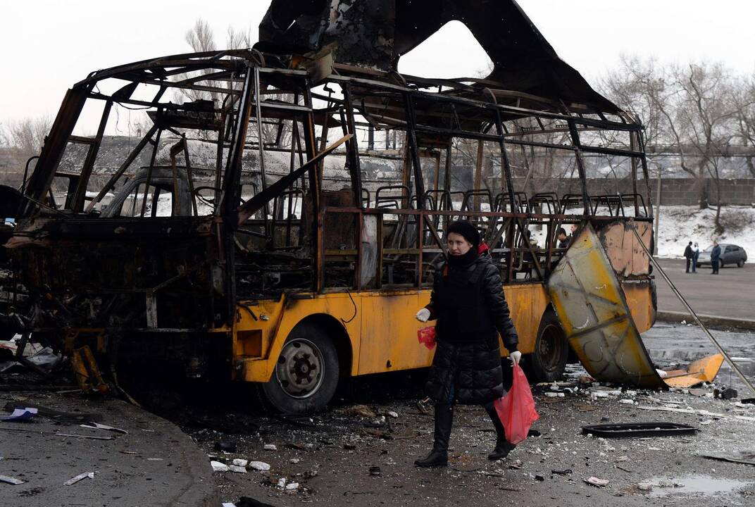 Karo taikinys Donecke – autobusų stotis