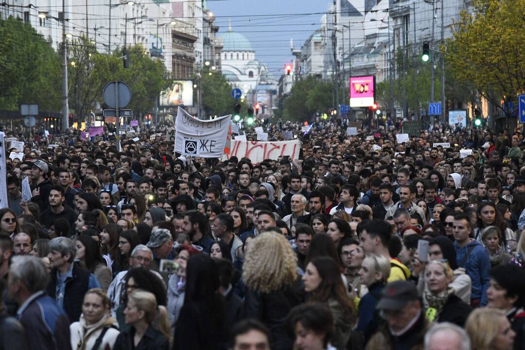 Protestai Serbijoje