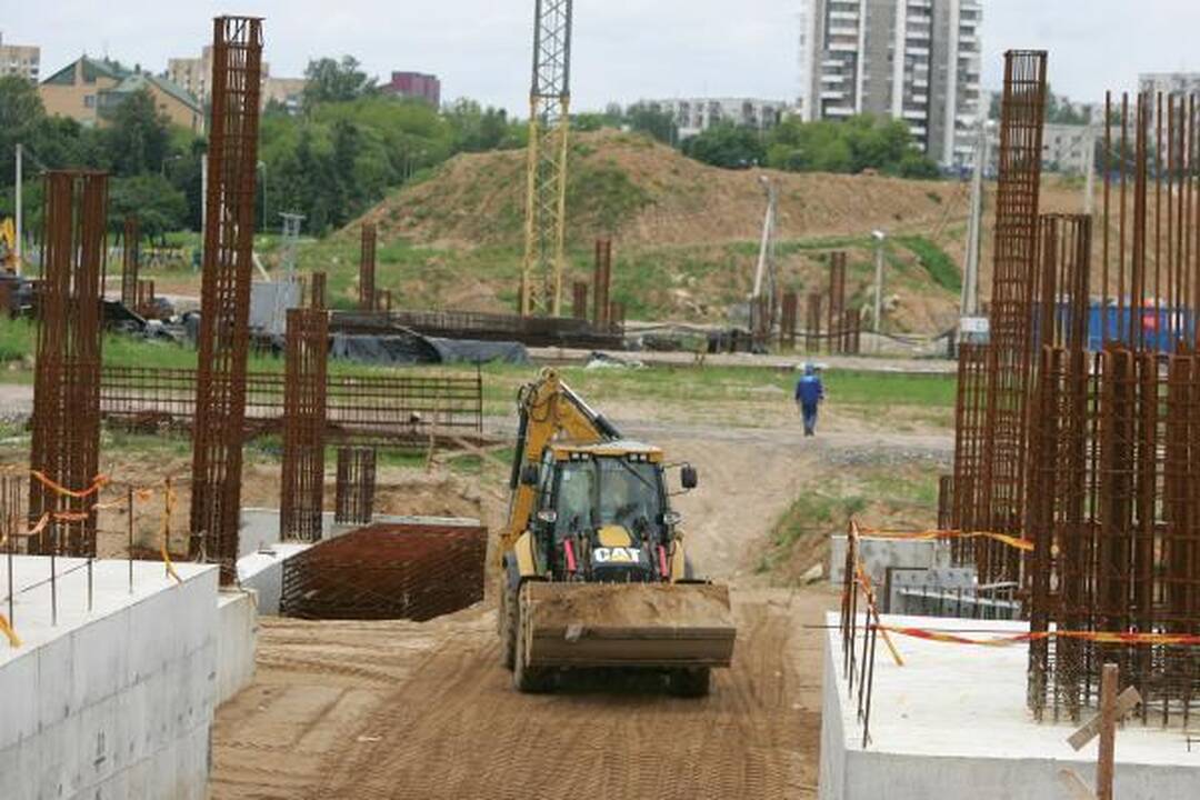 Nacionalinio stadiono statybose - auka