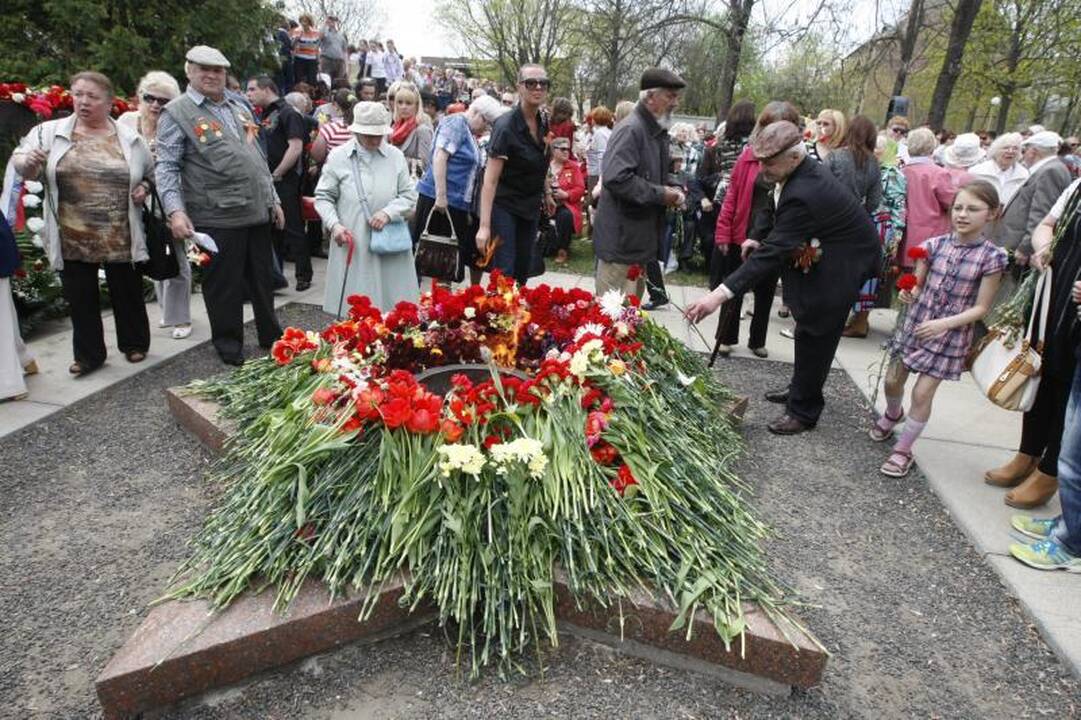 Klaipėdiečiai paminėjo  Pergalės dieną   