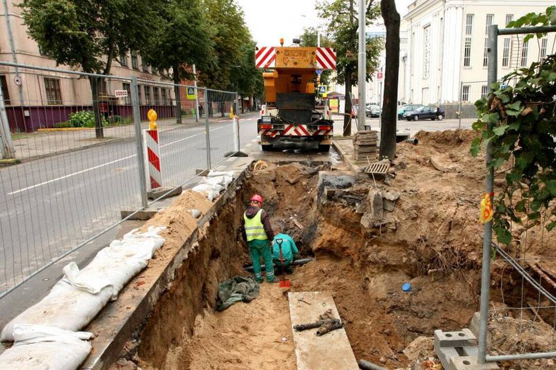 Kęstučio gatvėje darbai eina į pabaigą  
