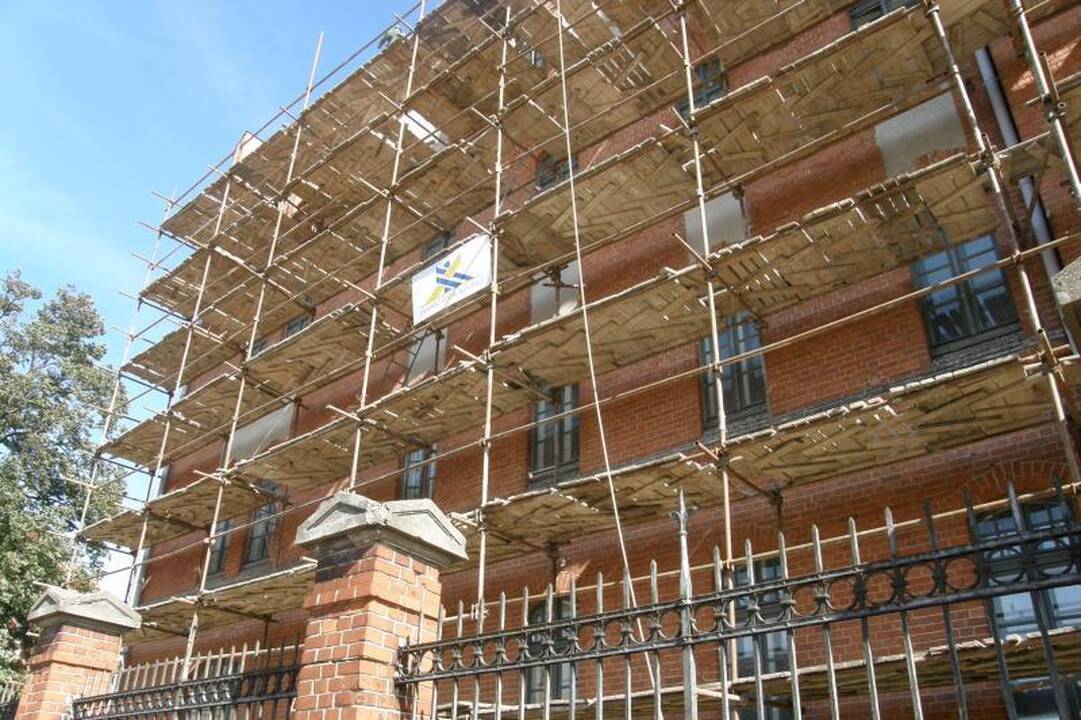 Klaipėdos universiteto centrinis pastatas – avarinės būklės