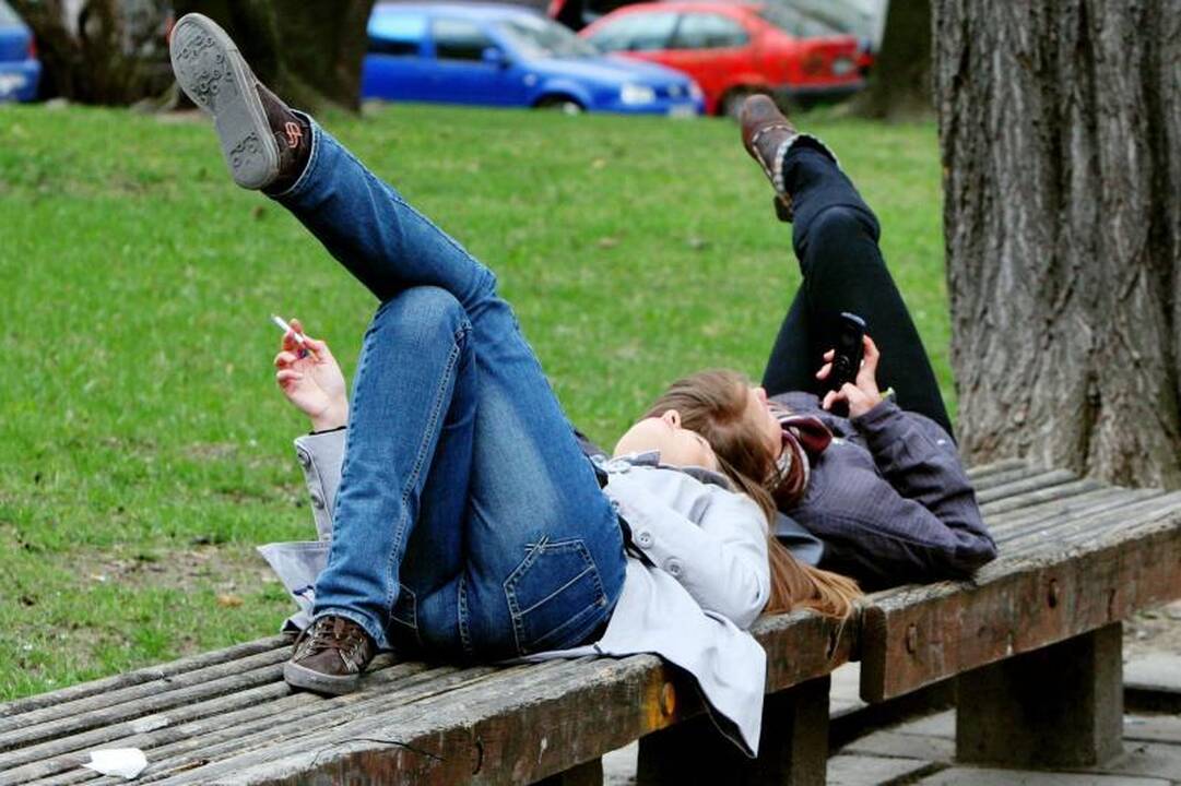 Palangoje  įvedamos  nerūkymo   zonos   