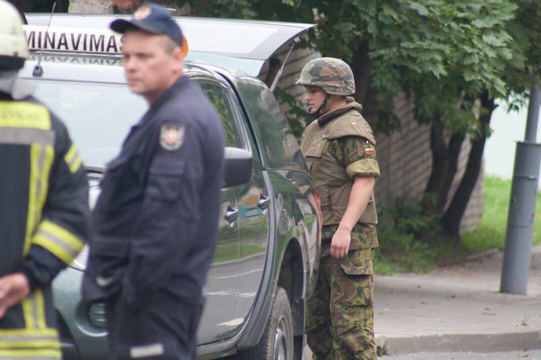 Iš Vilniaus senamiesčio išvežtas pavojingas sprogmuo