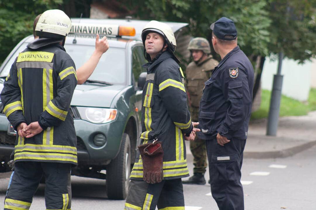 Iš Vilniaus senamiesčio išvežtas pavojingas sprogmuo