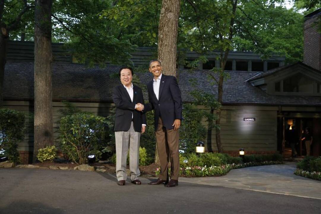 B.Obama Didžiojo aštuoneto svečius apgyvendino Kemp Deivido nameliuose