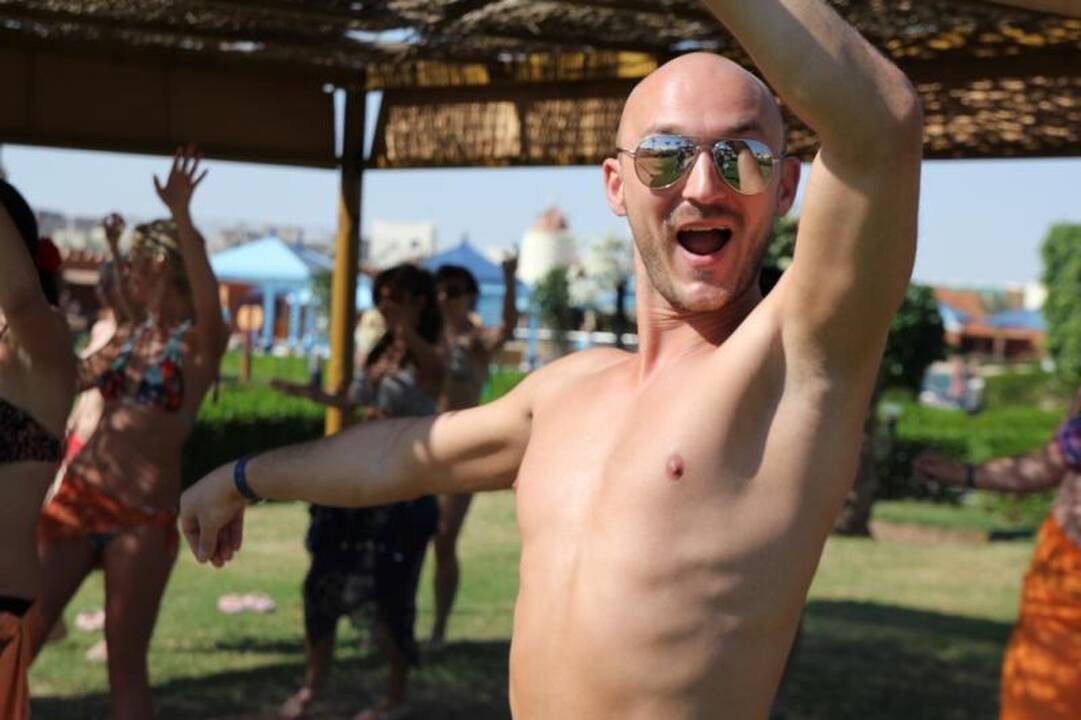 Egipte D. Baumila išmoko šokti pilvo šokį