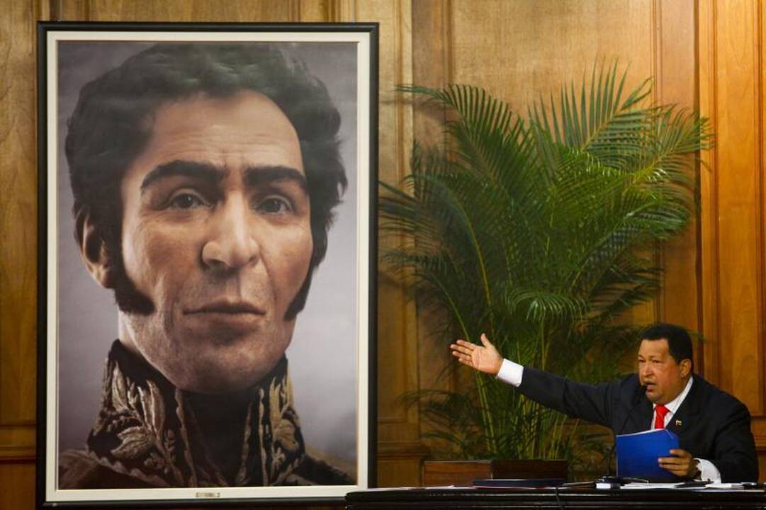 H.Chavezas atidengė timatį S.Bolivaro atvaizdą
