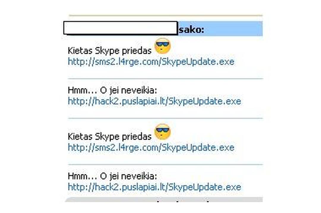 "Skype" vartotojus puola lietuviškas virusas