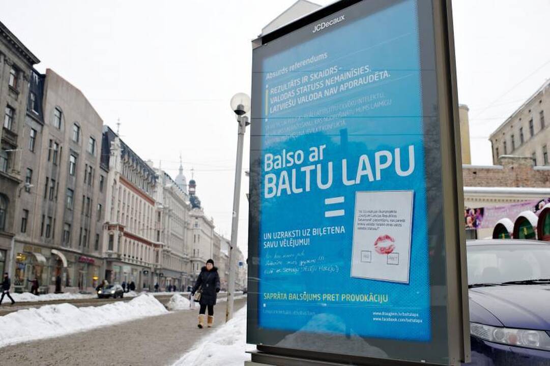 Latvijoje - paskutinė agitacijos dėl rusų kalbos statuso diena