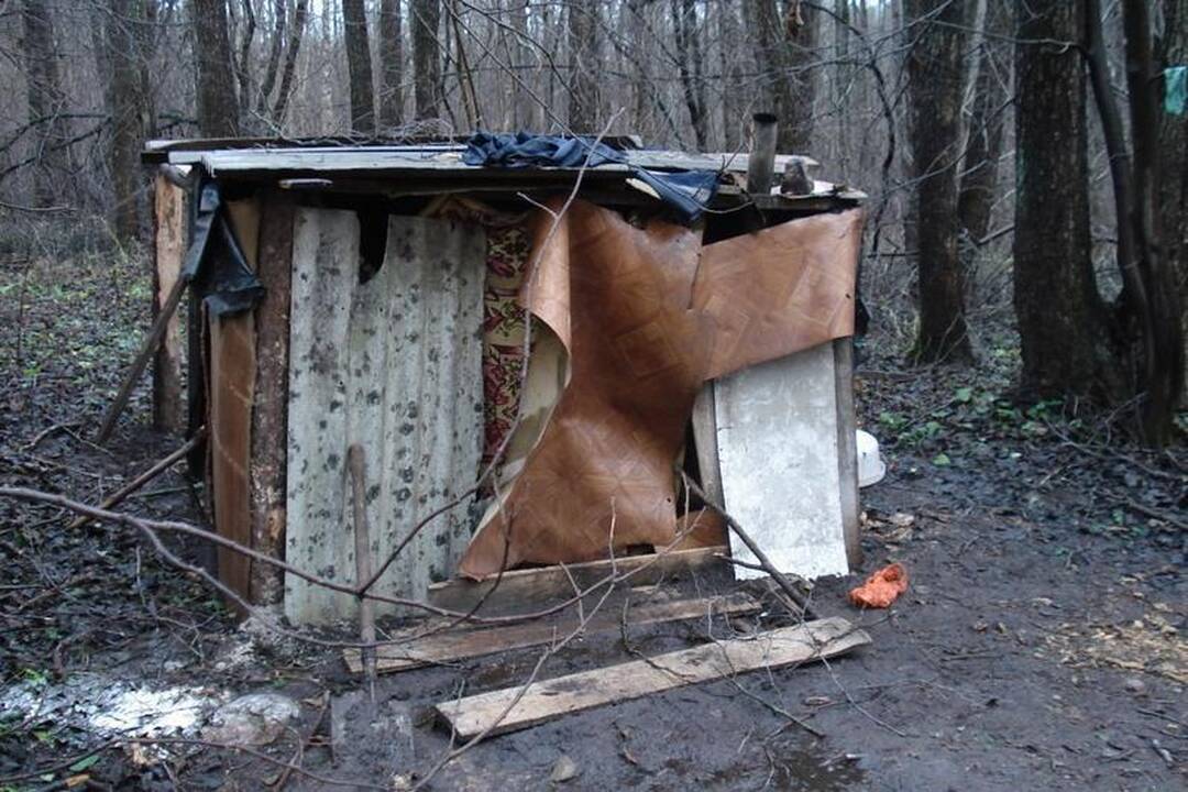 Moteris su mažamete dukra gyveno miške (papildyta)