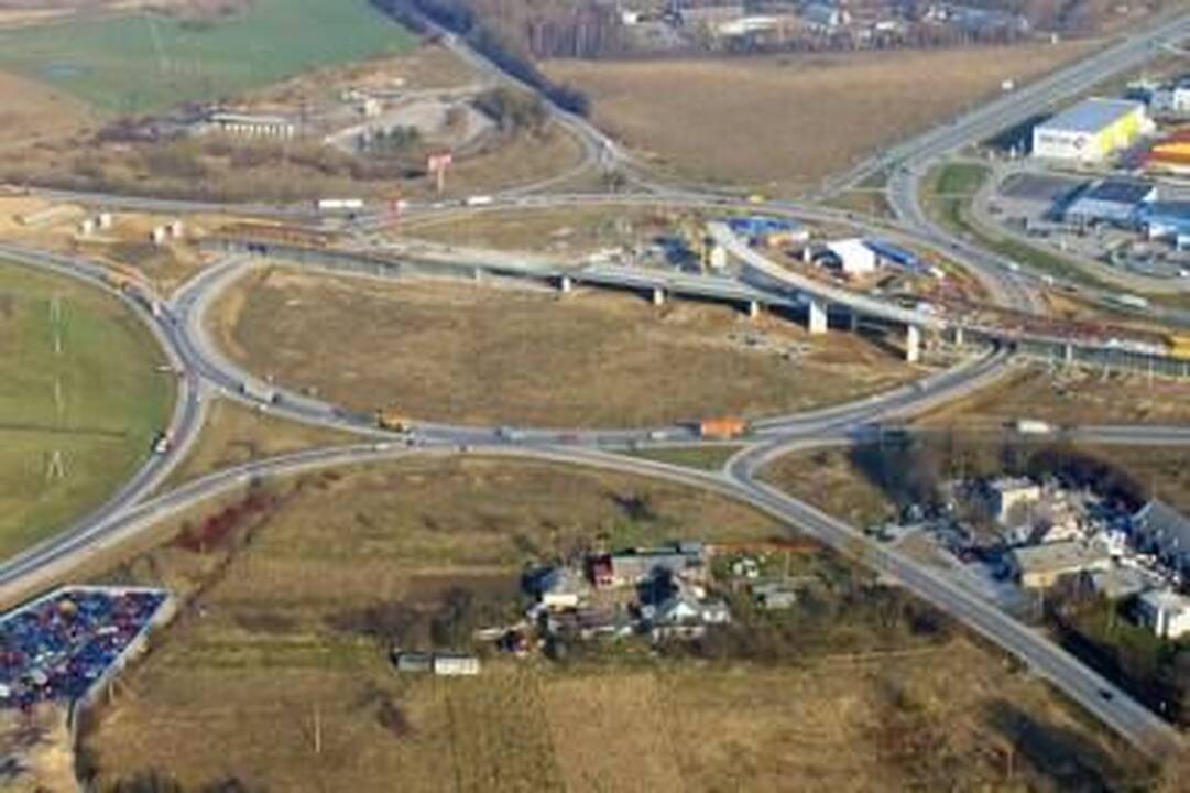 Jakų žiedo statybos iš paukščio skrydžio