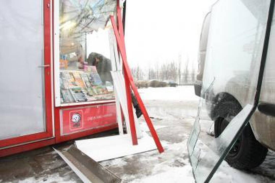 Iš kiosko pavogtas seifas