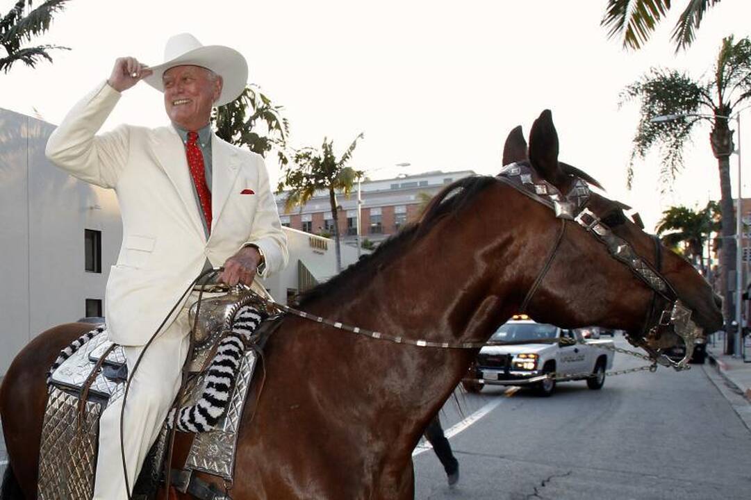 Mirė TV serialo „Dalasas“ žvaigždė Larry Hagmanas 