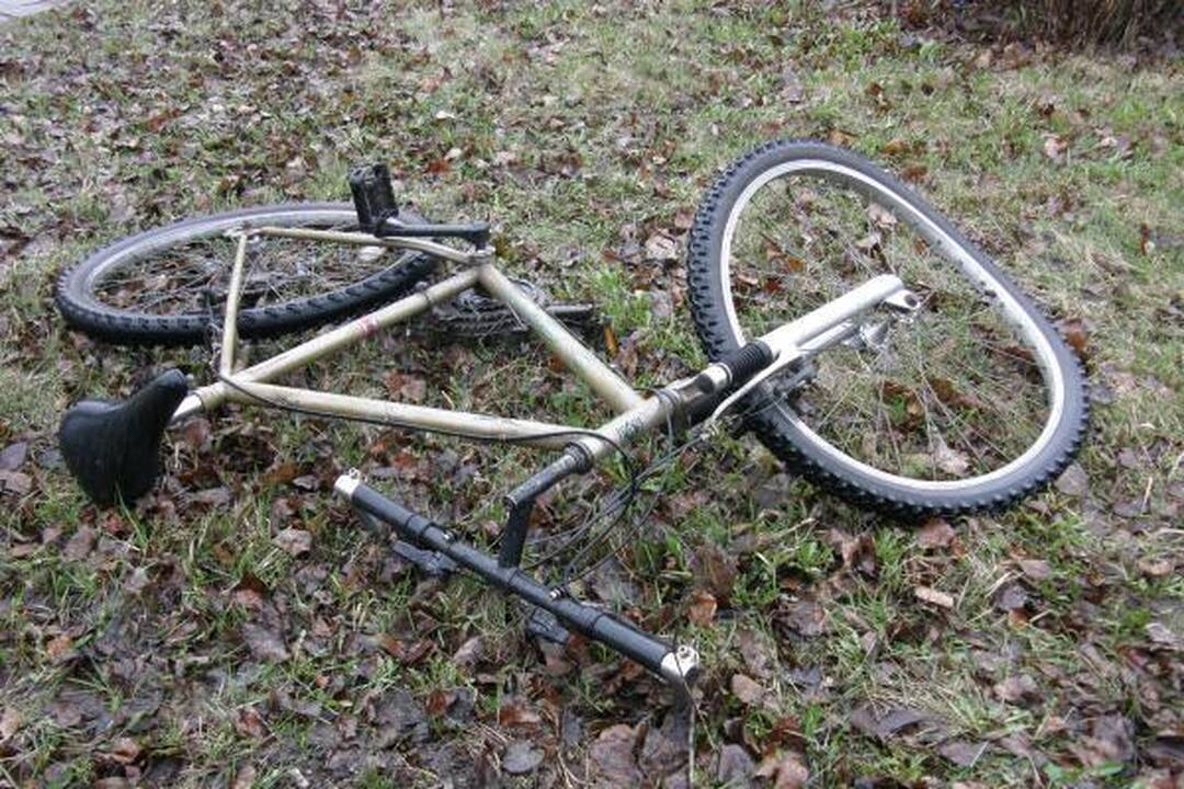 Po automobilio ratais žuvo dviratininkas
