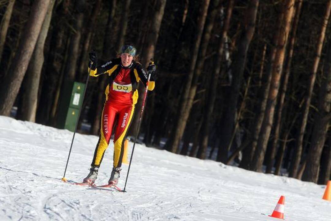 Verkiuose – sveikatingumo žygis slidėmis