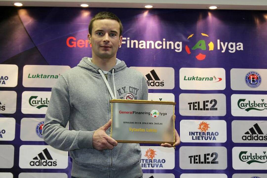 „General Financing A lygos“ spalio mėnesio žaidėjo prizas – V.Lukšai