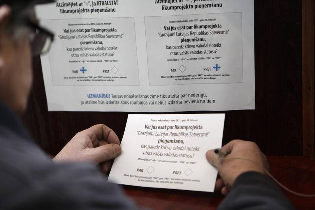 Latvijoje iki 16 val. referendume dalyvavo 50,79 proc. rinkėjų