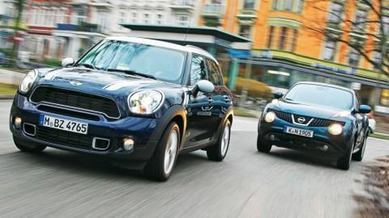 „Mini Countryman“ ir „Nissan Juke“: maži SUV su didelėmis širdimis