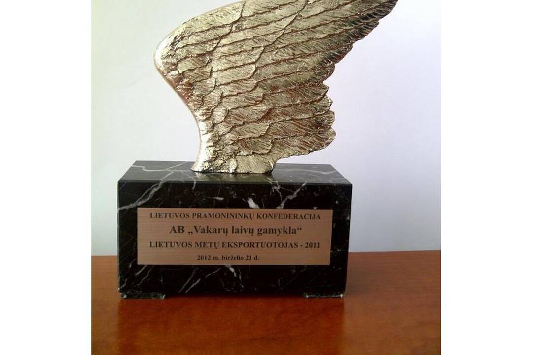 „Vakarų laivų gamykla“ pripažinta „Lietuvos metų eksportuotojas 2011“
