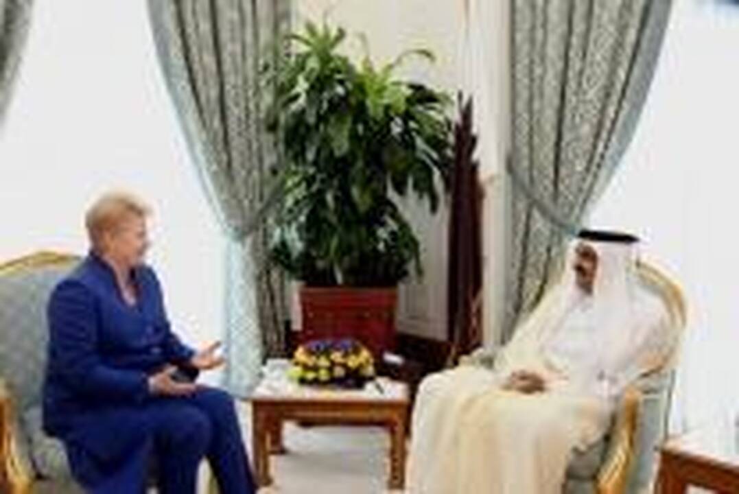 D.Grybauskaitė: Lietuvos ir Kataro bendradarbiavimui durys atvertos