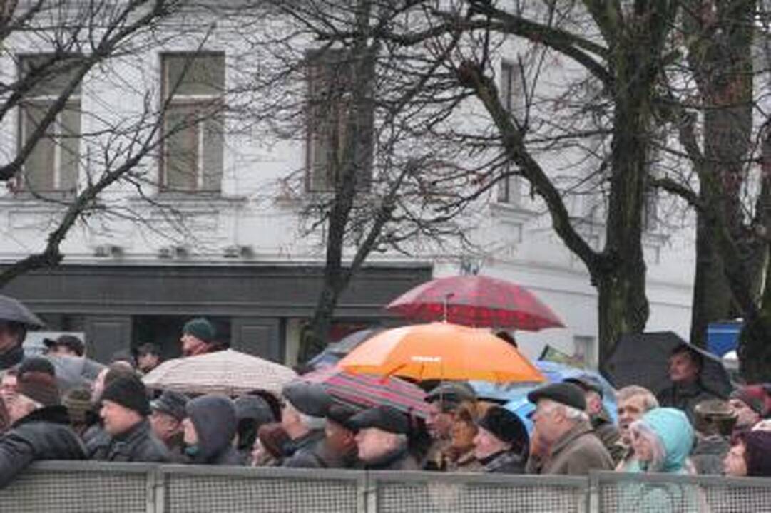 Mitingo metu sulaikytas šešiolikmetis