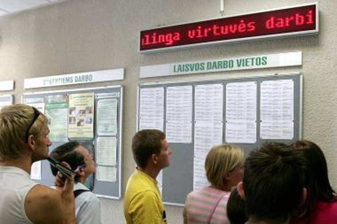 Per pusmetį į Darbo biržą kreipėsi 24 tūkst. kauniečių