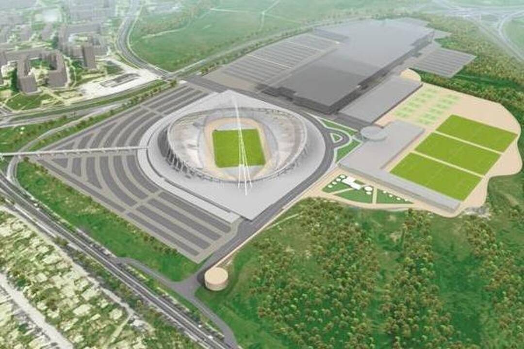 Nacionalinio stadiono statybose - auka