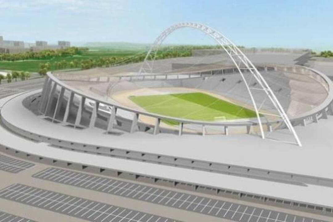 Nacionalinio stadiono statybose - auka
