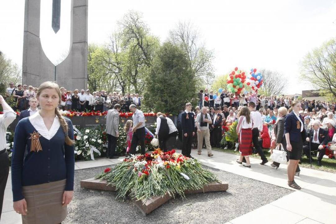 Klaipėdiečiai paminėjo  Pergalės dieną   