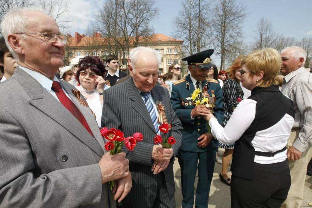 Klaipėdiečiai paminėjo  Pergalės dieną   