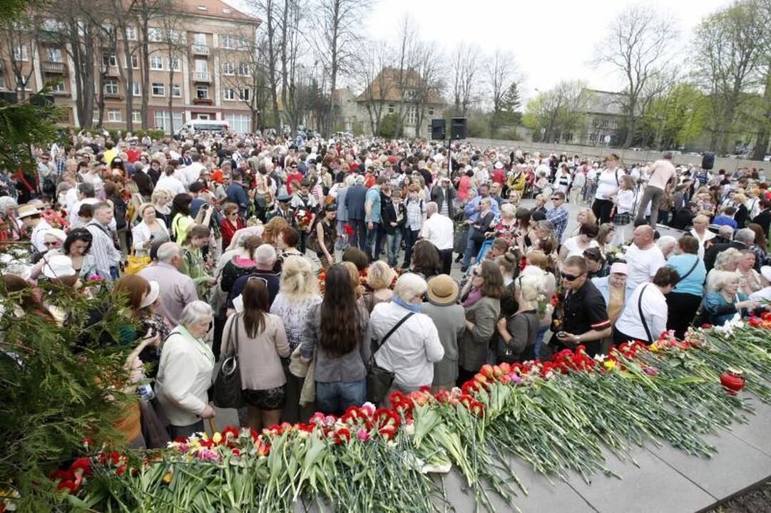 Klaipėdiečiai paminėjo  Pergalės dieną   