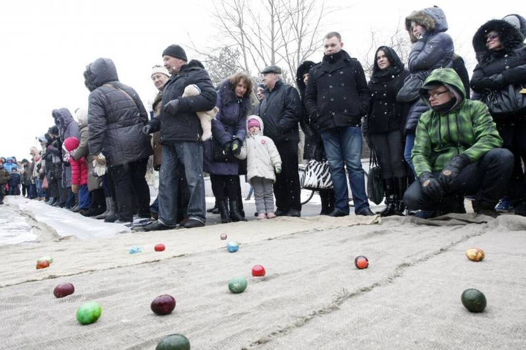 Velykų linksmybėms Palangoje sutrukdė sniegas 