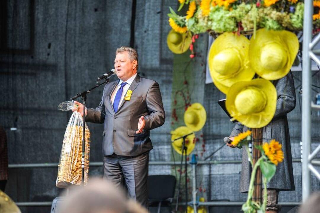 Rudens mugėje – dobilų alus, daržovių kilimai ir šakočio dalybos