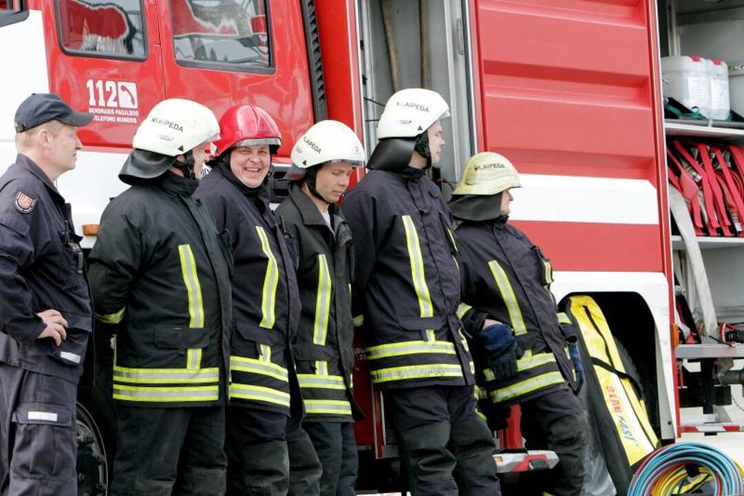 Ugniagesiai šventė kartu su miestiečiais